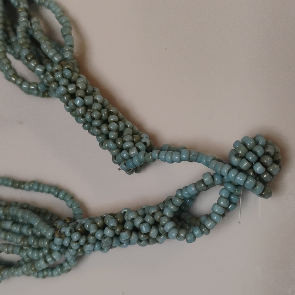 Statement Spiral Shell Pendant With Multiple Stra… - image 7